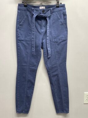 NWOT SO High Rise Jegging Belted Utility Skinny Pants Cyclone Blue 7/27W